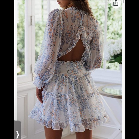 Gorgeous chiffon mini dress - Picture 4 of 7